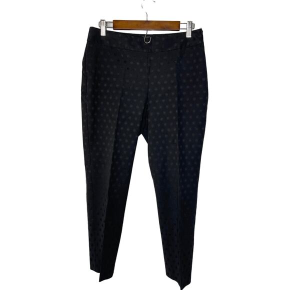 Talbots slacks pants trousers women's 8 skinny ankle black side zip Heritage - Picture 1 of 14